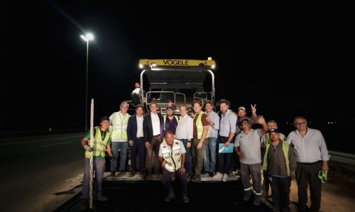 Kicillof recorrió la obra del cuarto carril de la Autopista Buenos Aires - La Plata