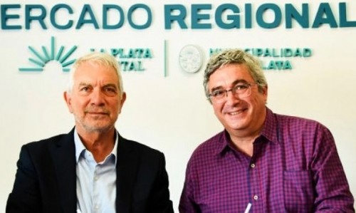 Provincia y el municipio de La Plata acordaron la instalación de un Mercado Fijo Bonaerense