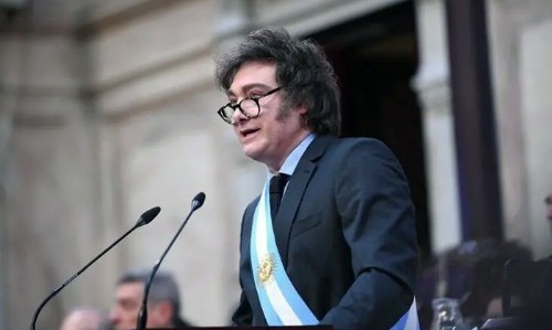 Eufórico discurso de Milei en la apertura legislativa